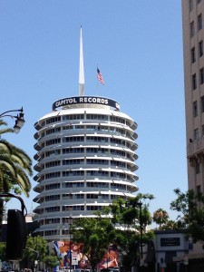 Capital Records near Hollywood and Vine.