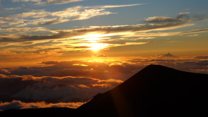 Sunset on Mt. Mauna Kea, The Big Island, Hawaii.